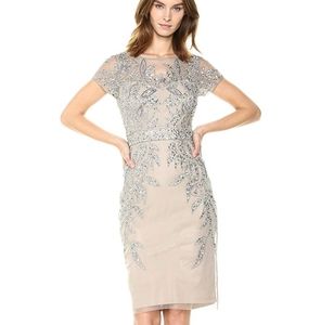 Adrianna Papell Women's Leafy Beaded Dress